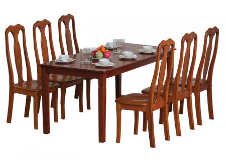 Bộ bàn ghế ăn gia đình Hòa Phát TB03V, TGA01