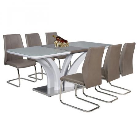 Bộ bàn ăn 6 ghế cao cấp Hòa Phát BA502